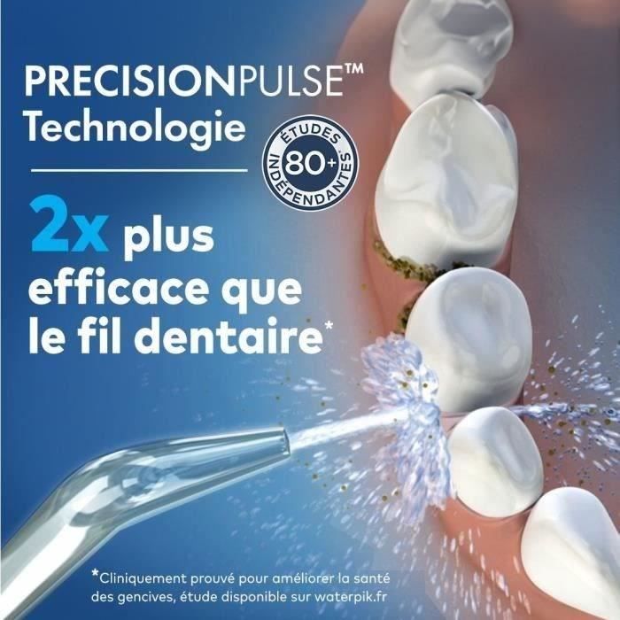 Waterpik WF-20 Pulse, Cordless Water Flosser, Recommended by the UFSBD, Rechargeable Dental Jet, Removes Plaque, White