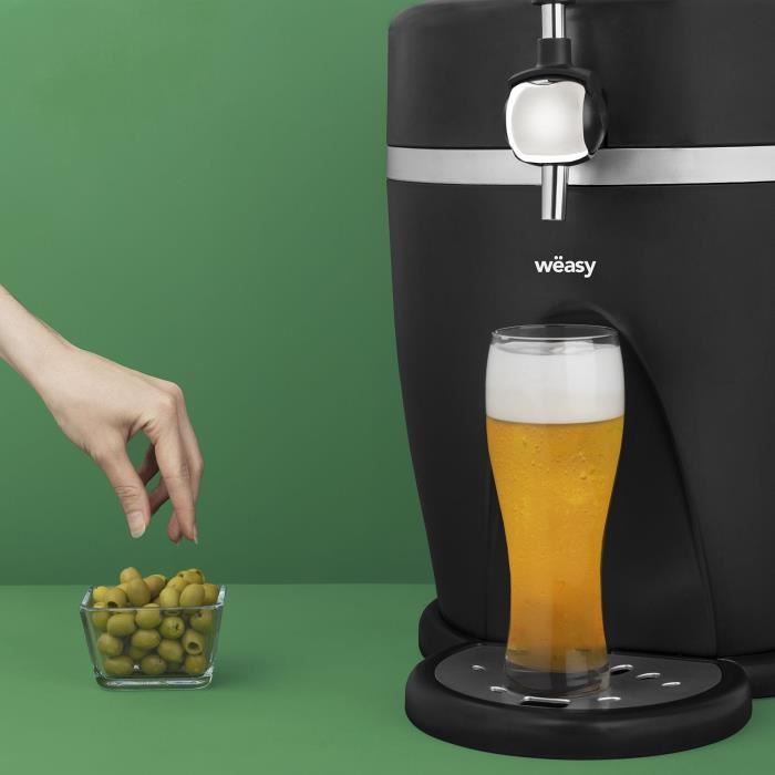 WEASY Beer Dispenser - PINT568 - 5 L Capacity - Adjustable Temperature 3° to 6°C