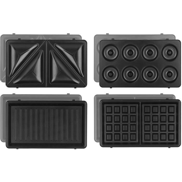 WEASY 4-in-1 Sandwich Maker - JOY600 - 4 Interchangeable Plates - Non-Stick Coating - 750W