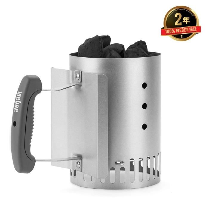 Weber - Kitchen Chimney Starter - Smokey Joe - Stainless Steel - Grey