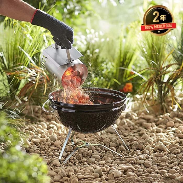Weber - Kitchen Chimney Starter - Smokey Joe - Stainless Steel - Grey