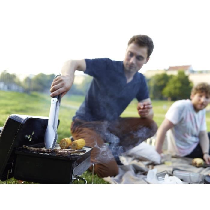 Weber Go-Anywhere Charcoal Barbecue - Black - Enamelled Steel Bowl and Lid