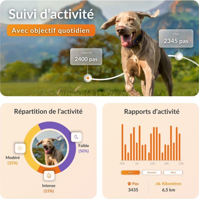 WEENECT GPS Dog Tracker - Dog XT - XL Antenna - Waterproof - Subscription Required