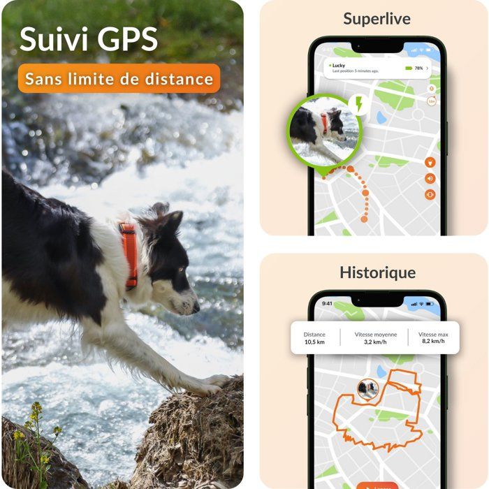 WEENECT GPS Dog Tracker - Dog XT - XL Antenna - Waterproof - Subscription Required