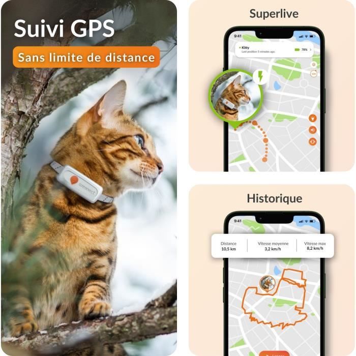 Weenect XS GPS Tracker for Cats - White Edition 2023
