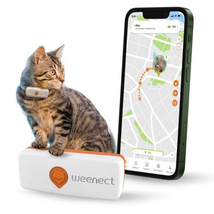 Weenect XS GPS Tracker for Cats - White Edition 2023