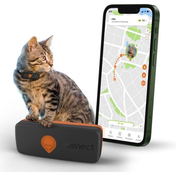 Weenect XS GPS Tracker for Cats - Black Edition 2023