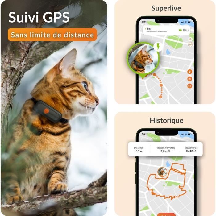 Weenect XS GPS Tracker for Cats - Black Edition 2023