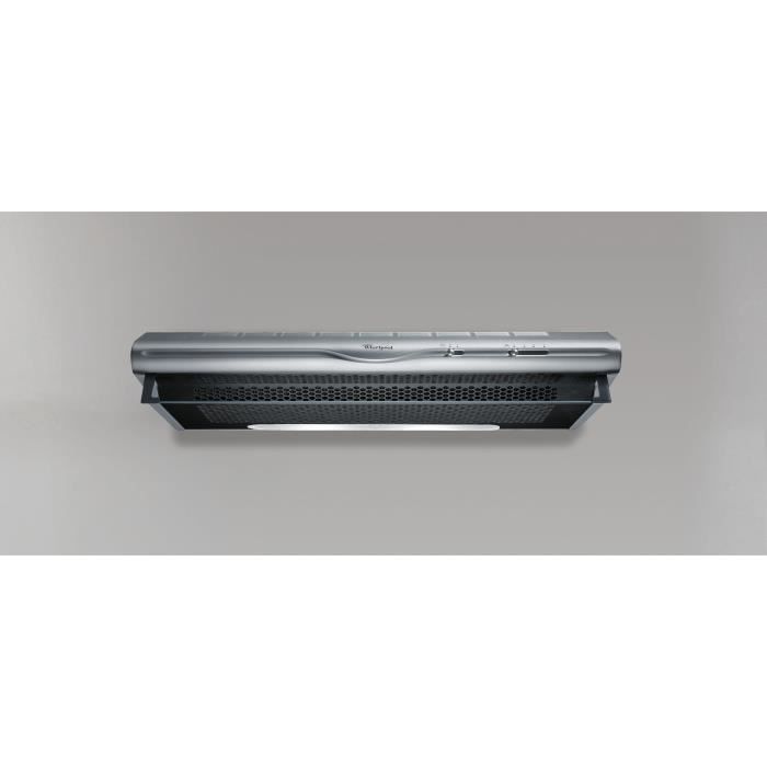 WHIRLPOOL Built-in Visor Hood - Stainless Steel - 60 cm - WCN65FLXH2G Hood2GO