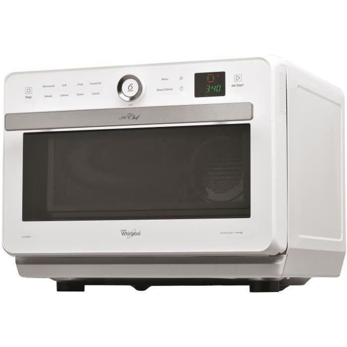 WHIRLPOOL Jet Chef Microwave JT469WH - 33 L - 6th SENSE Combi Crisp - White