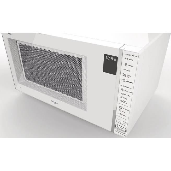 WHIRLPOOL MWP304W Freestanding Microwave Oven with Grill & Steam - COOK30 - White - 30 L