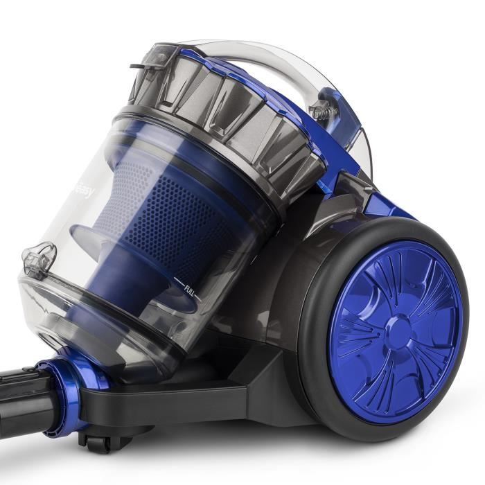 WEASY Bagless Multicyclonic Vacuum Cleaner - 2 L - Telescopic Aluminum Tube - Class A - 5 m Cable