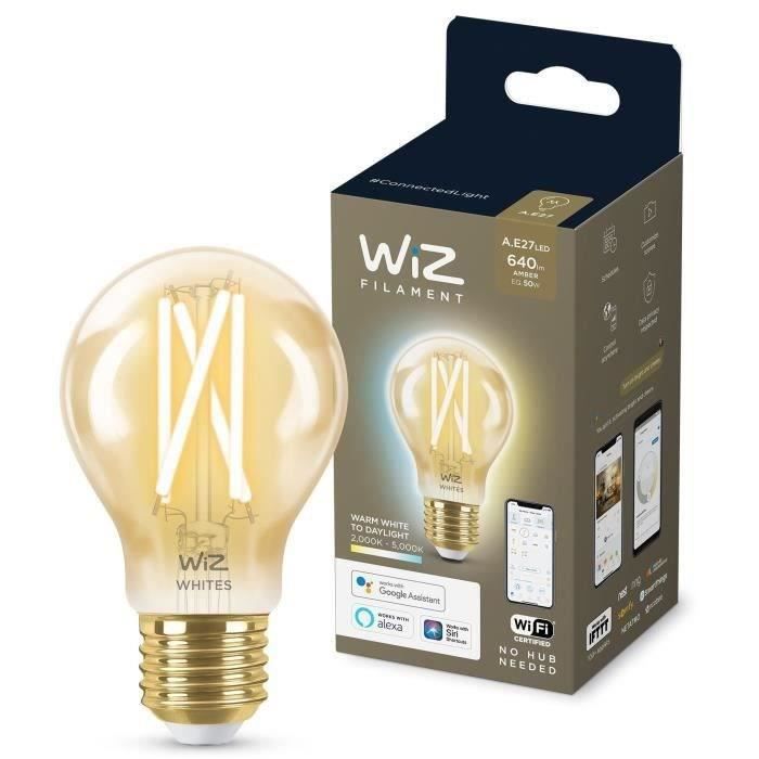 WiZ Vintage Smart Light Bulb - Dimmable White - E27 - 50W