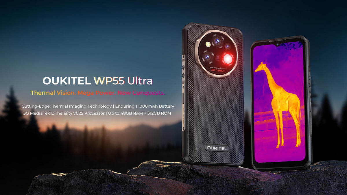 OUKITEL WP55 Ultra Thermal Smartphone 6.6" 12GB 512GB 11000mAh Grey WP55U-GY_V2/OL