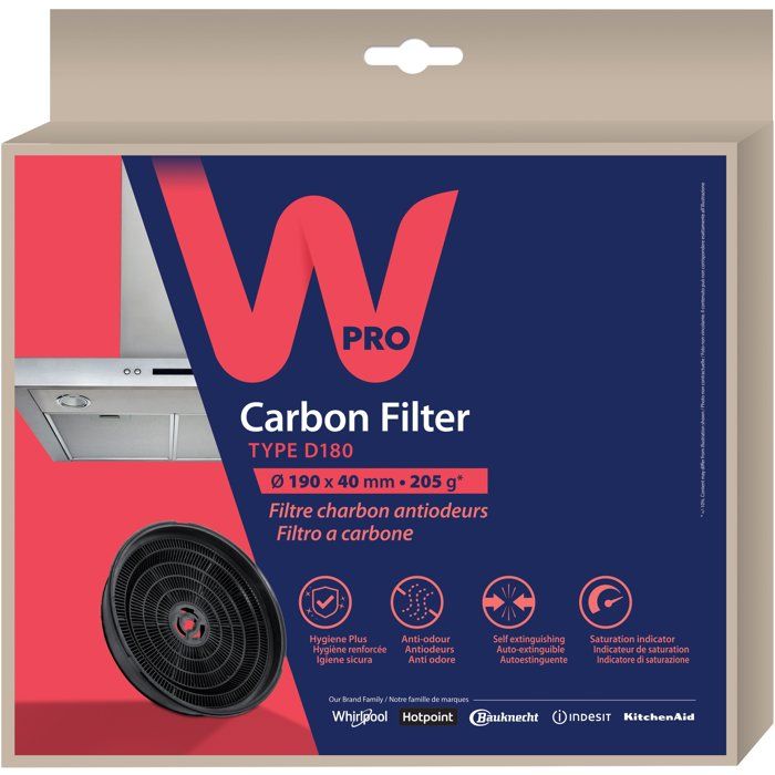 Wpro ARC201 Half moon hood filter - for Whirlpool hood AKR400-AKR404-AKR405