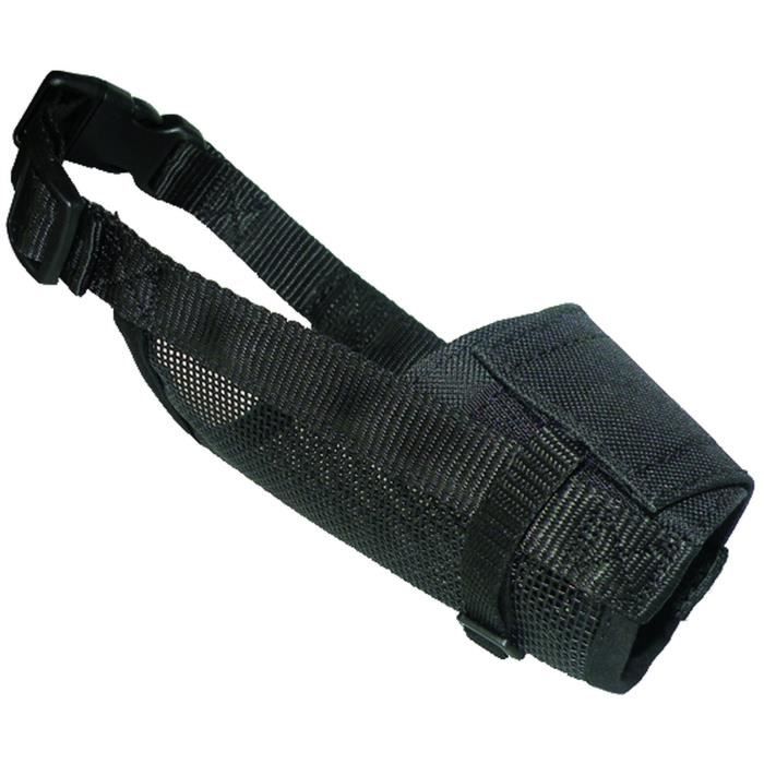 YAGO Black Nylon Muzzle for Large Dogs - Breathable Mesh