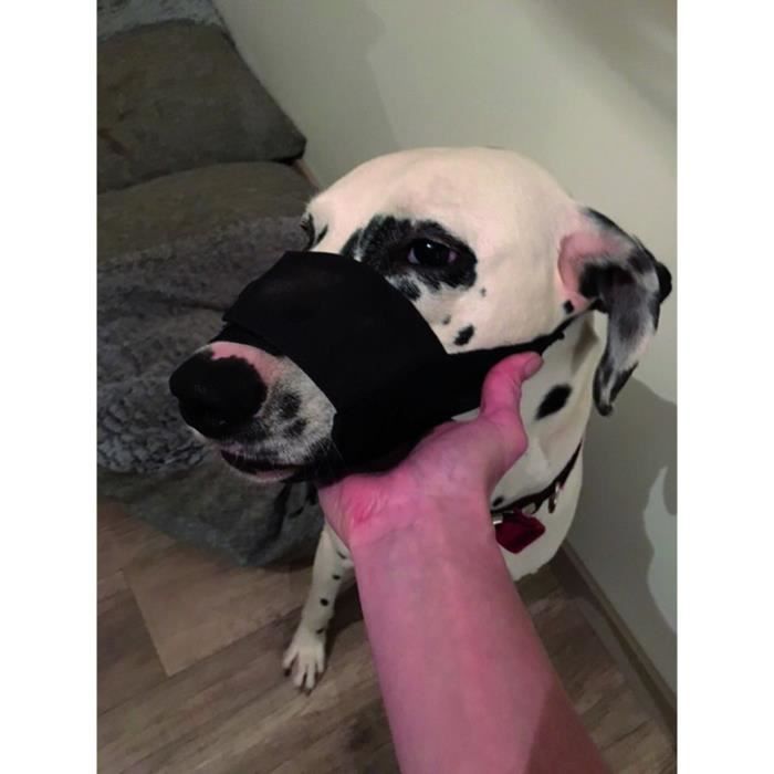 YAGO Black Nylon Muzzle for Large Dogs - Breathable Mesh
