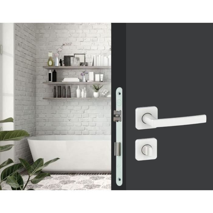 YALE Mortise Lock with Deadbolt - Y73R-A40/B/SC - 40 mm Backset, 135 mm Case - NF Level 2 Certified - White, Strike Plate Included