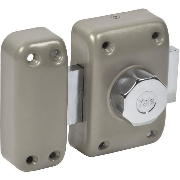 YALE YV20BTS Bolt Lock - Button without Cylinder - Aluminum - Security Level 6