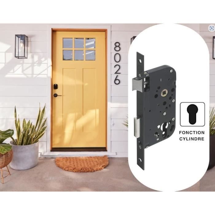 YALE Mortise Lock with Cylinder Hole - Y60K-A50/N - 50 mm Backset, 148 mm Case - Entrance Door, Service Door