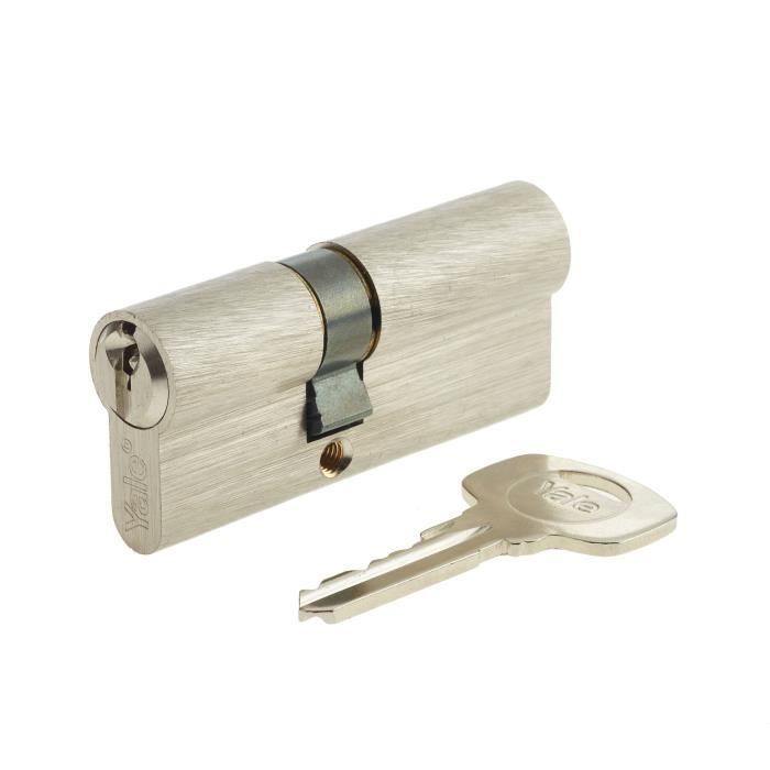 YALE Cylinder 500+ Series 30x40 mm Nickel-Plated - 5 Pins - 3 Keys