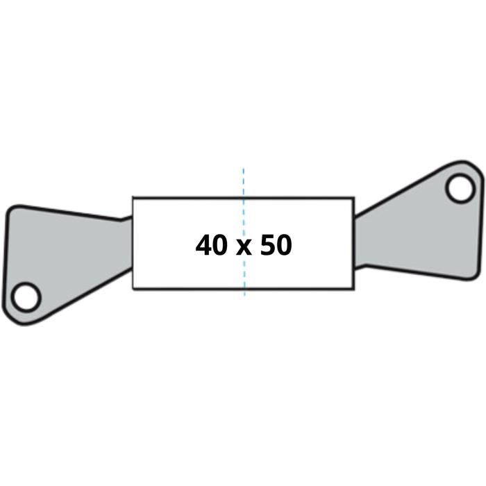 YALE Cylinder YC500+ 40x50 mm Nickel-Plated - 5 Pins - 3 Keys