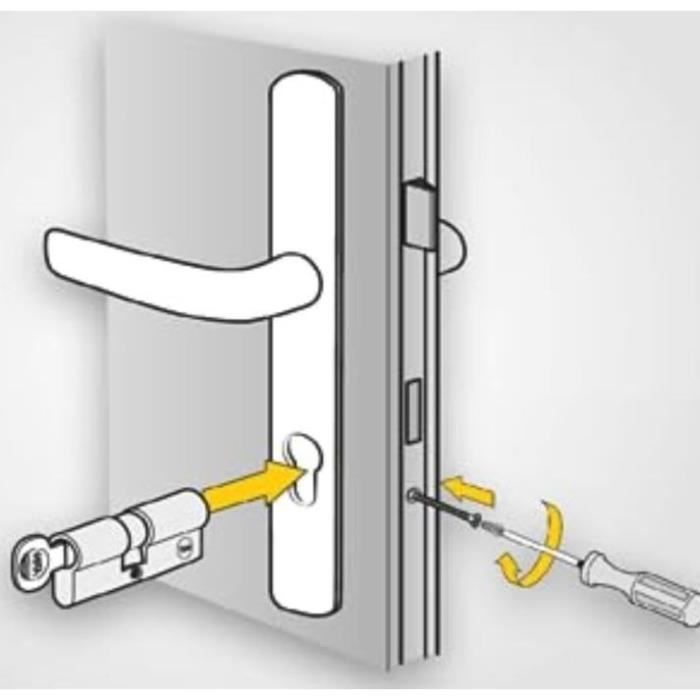 YALE Cylinder YC500+ 40x50 mm Nickel-Plated - 5 Pins - 3 Keys