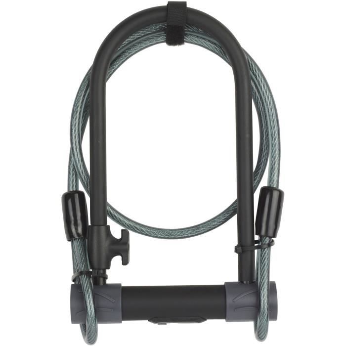 Yale U-Lock with Key and Cable - YUL2C/13/230/1 - Sold Secure Silver Certified