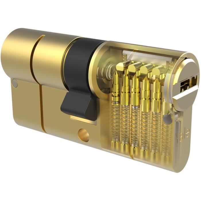 YALE 2100 Series High Security Cylinder - 30x40 mm - Nickel Plated - 5 Keys