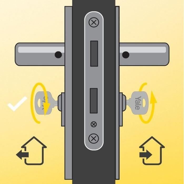 YALE Releasable Lock Cylinder - For Exterior / Entrance Door - 10 Pins - 5 Keys - 40 x 40 mm