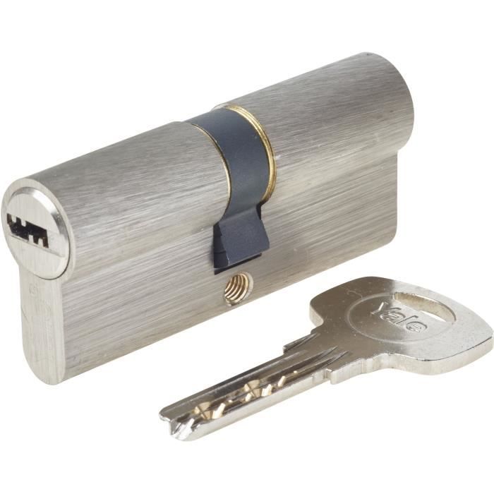 YALE Cylinder 1000+ Series 35x35 mm Nickel-Plated - 6 Pins - Anti-Drilling