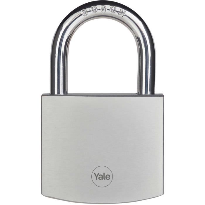 YALE Brass Padlock - Y120DB/60/135/1 - Outdoor - Chrome Plated 60 mm - 3 Keys