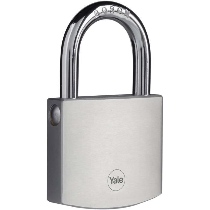 YALE Brass Padlock - Y120DB/60/135/1 - Outdoor - Chrome Plated 60 mm - 3 Keys