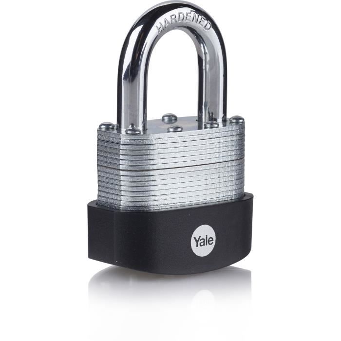 YALE Rolled Steel Outdoor Padlock for Moderate Theft Risk