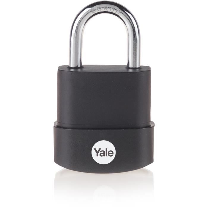 YALE High-Security Padlock - Rolled Steel - Boron Shackle - 3 Keys