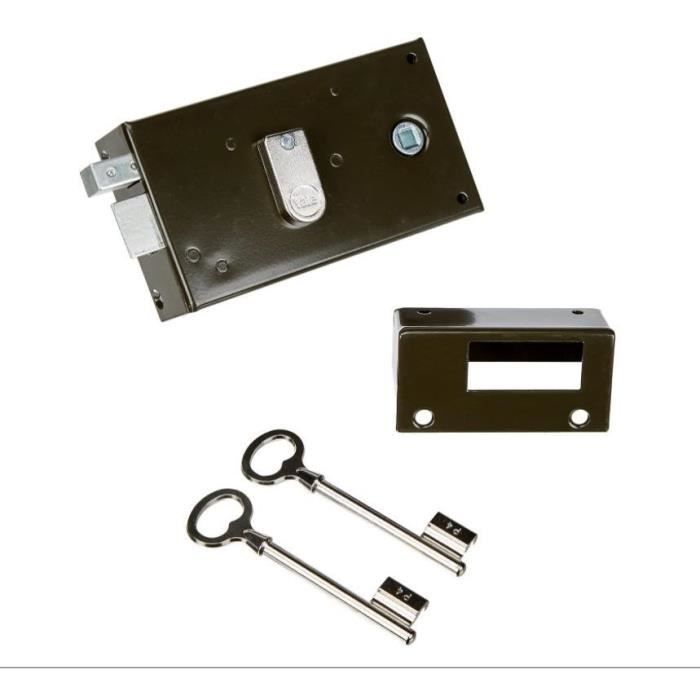 YALE Horizontal Mortise Lock - YAH36G - Khaki - 2 Keys - Left-Hand Version