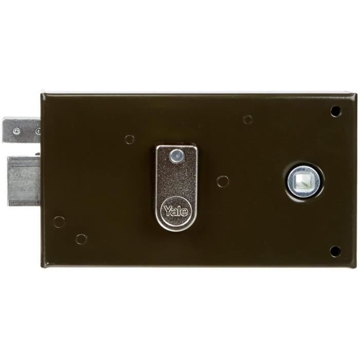YALE Horizontal Mortise Lock - YAH36G - Khaki - 2 Keys - Left-Hand Version