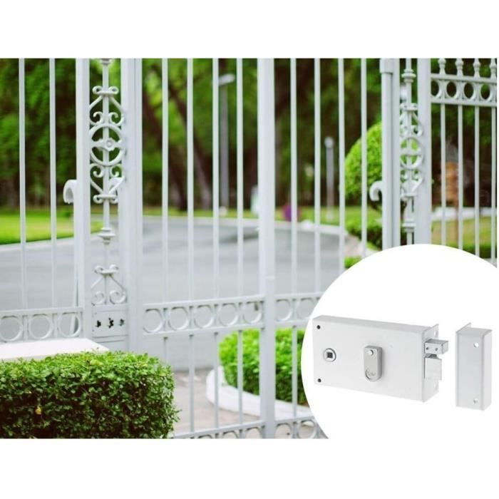 YALE Horizontal Mortise Lock - YAH37D - White - 2 Keys - Right-Hand Version