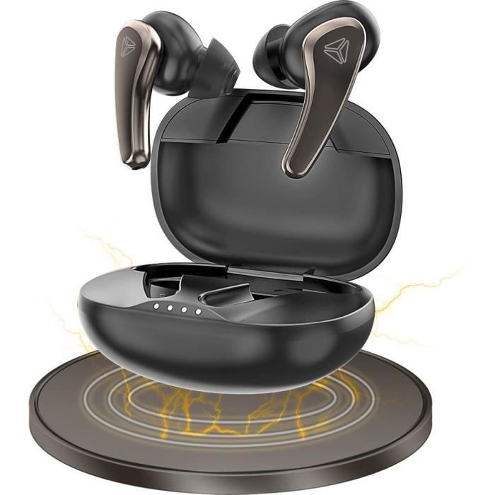 YENKEE TWS TABOO Wireless Earbuds - Bluetooth 5.2 - Ergonomic Design - YHP 05BT BK