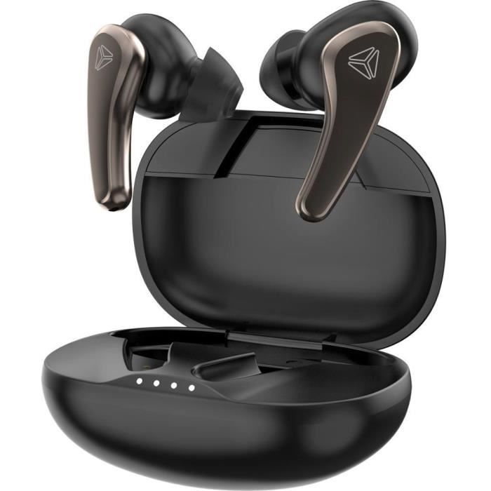 YENKEE TWS TABOO Wireless Earbuds - Bluetooth 5.2 - Ergonomic Design - YHP 05BT BK
