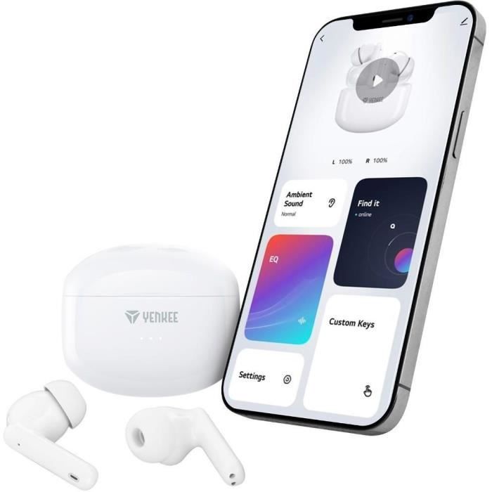 YENKEE TWS HARMON Wireless Earbuds - Active Noise Cancellation - YHP 08BT ANC