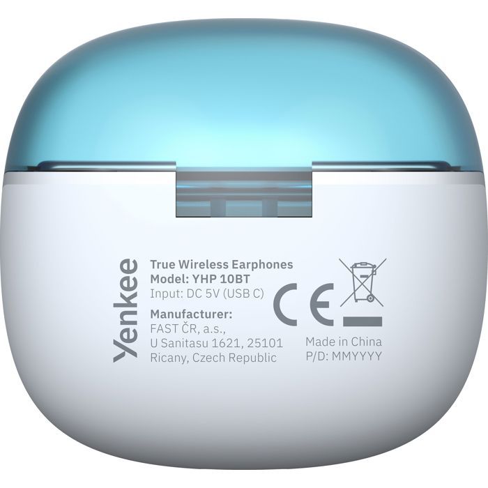 YENKEE TWS EVEPLAY Wireless Earbuds - Bluetooth 5.3 - 26-Hour Battery - YHP 10BT