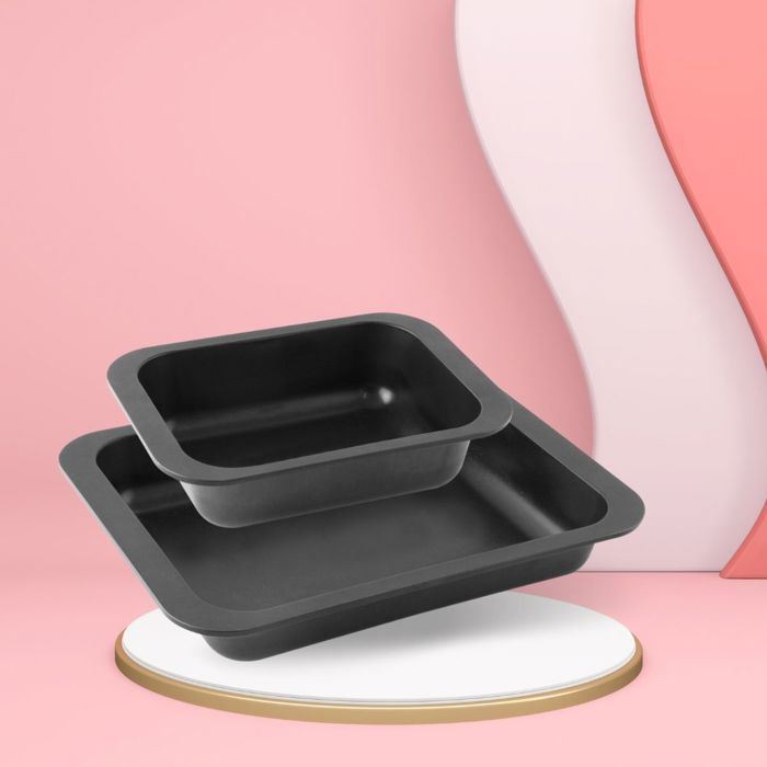 Lot de 2 plats a four rectangulaires - ZENKER - Special Cooking - 33 x 25 et 24 x 18 cm