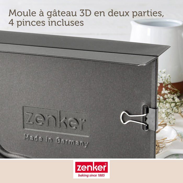 Zenker 3D Easter Bunny Mold Set and 5 Bunny Cookie Cutters