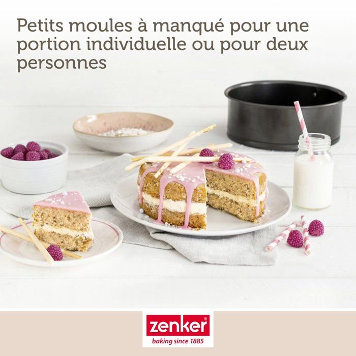 Zenker Set of 2 Mini Springform Cake Tins - 12 and 16 cm