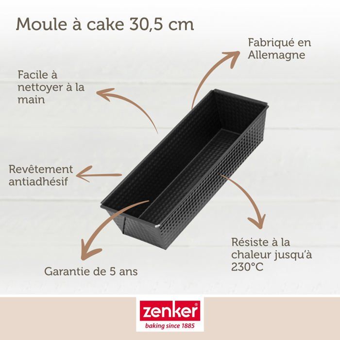 ZENKER Cake and Savarin Mold Set - Black Metallic - 30.5 x 11.5 cm and 28 cm