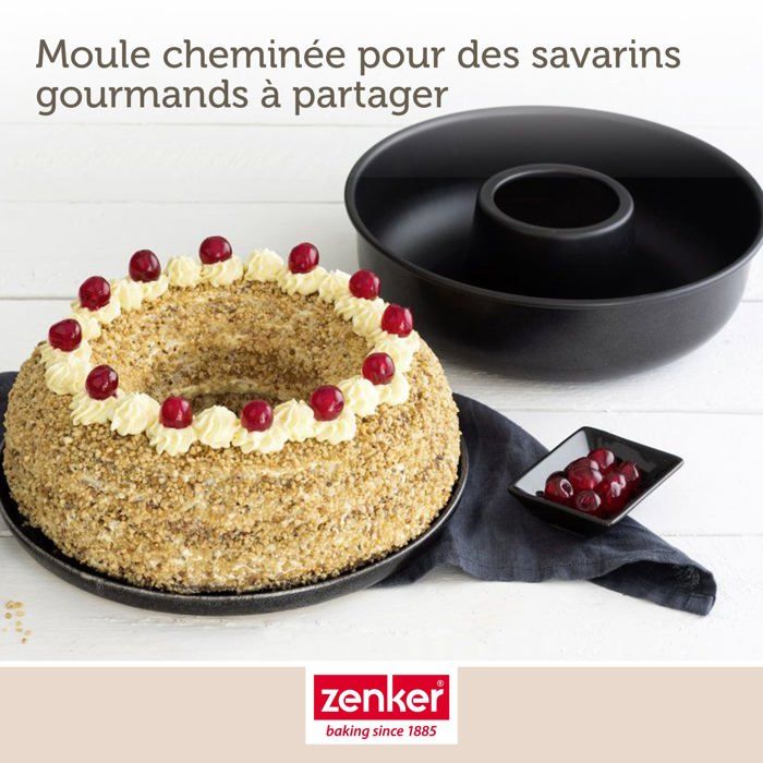 ZENKER Cake and Savarin Mold Set - Black Metallic - 30.5 x 11.5 cm and 28 cm