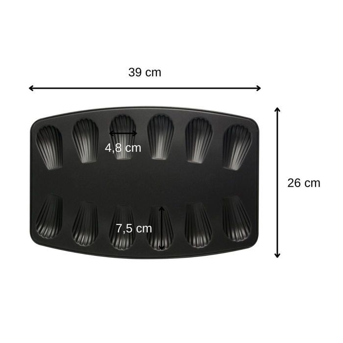 Zenker Set of 2 Madeleine Molds with 12 Cavities - Special Countries