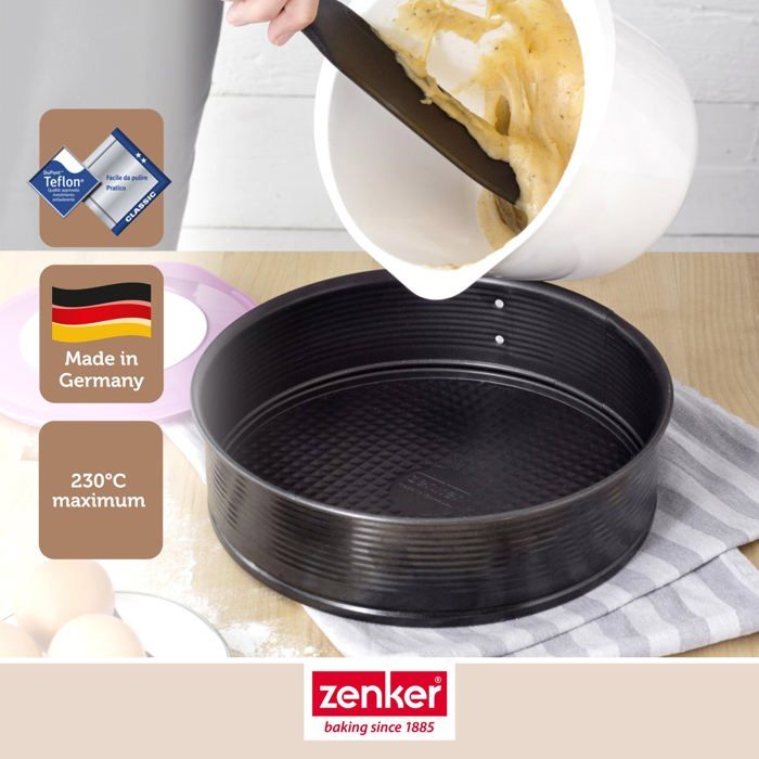 Zenker Set of 3 Round Springform Pans - 20,24 and 28 cm