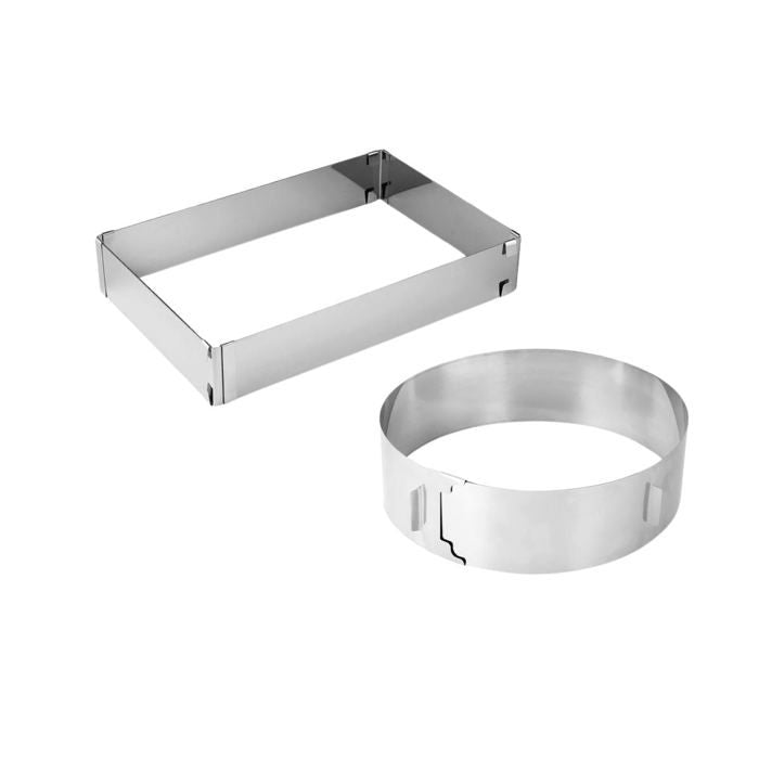 Zenker Adjustable Pastry Frame and Ring Set - Smart Pastry